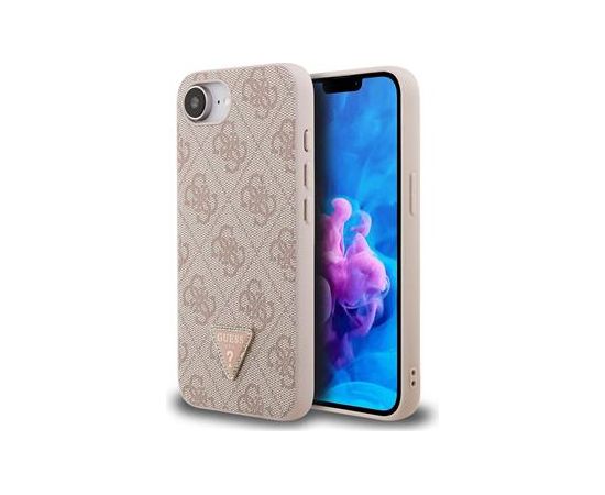 Guess PU 4G Strass Triangle Metal Logo Case Чехол для Apple iPhone 16e Чехлы - альтернативные