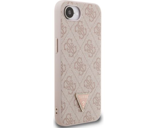 Guess PU 4G Strass Triangle Metal Logo Case Чехол для Apple iPhone 16e Чехлы - альтернативные