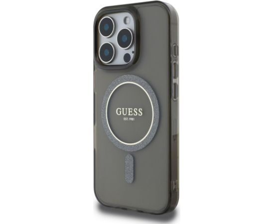 Guess IML Glitter Ring MagSafe Case Чехол для Apple iPhone 16 Pro Чехлы - альтернативные