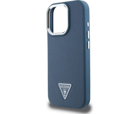 Guess PU Grained Triangle Logo Case Чехол для Apple iPhone 16 Pro Чехлы - альтернативные