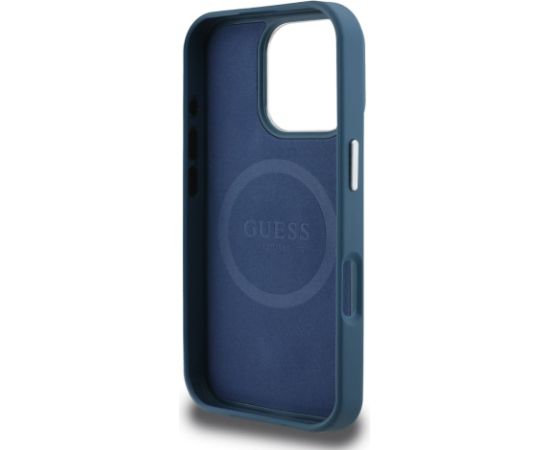 Guess PU Grained Triangle Logo Case Чехол для Apple iPhone 16 Pro Чехлы - альтернативные