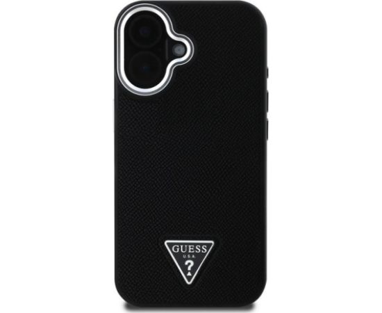 Guess PU Grained Triangle Logo Case Чехол для Apple iPhone 16 Чехлы - альтернативные