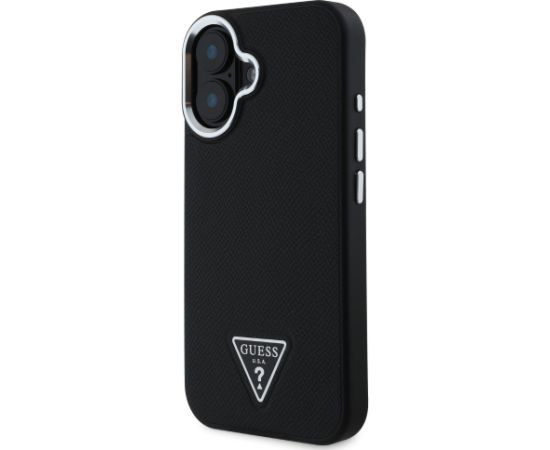 Guess PU Grained Triangle Logo Case Чехол для Apple iPhone 16 Чехлы - альтернативные