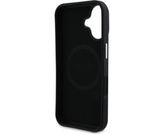 Guess PU Grained Triangle Logo Case Чехол для Apple iPhone 16 Чехлы - альтернативные