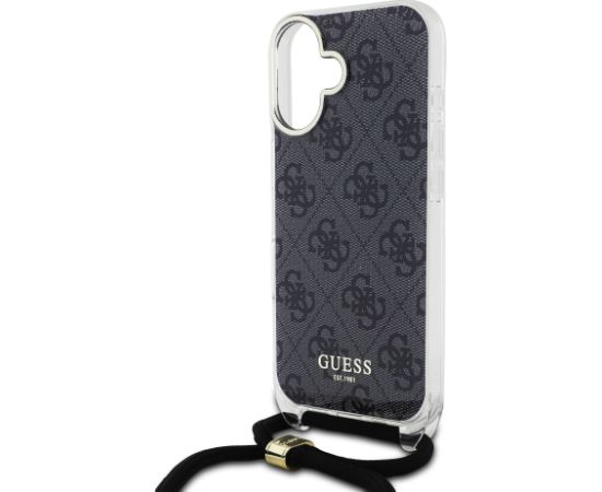 Guess IML 4G Printed Crossbody Strap Case Aizsargapvalks priekš Apple iPhone 16 Neoriģinālie Maciņi