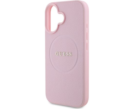 Guess PU Grained Classic Logo MagSafe Case Aizsargapvalks priekš Apple iPhone 16 Neoriģinālie Maciņi