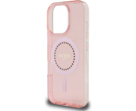 Guess IML Rhinestones Ring MagSafe Case Чехол для Apple iPhone 16 Pro Чехлы - альтернативные