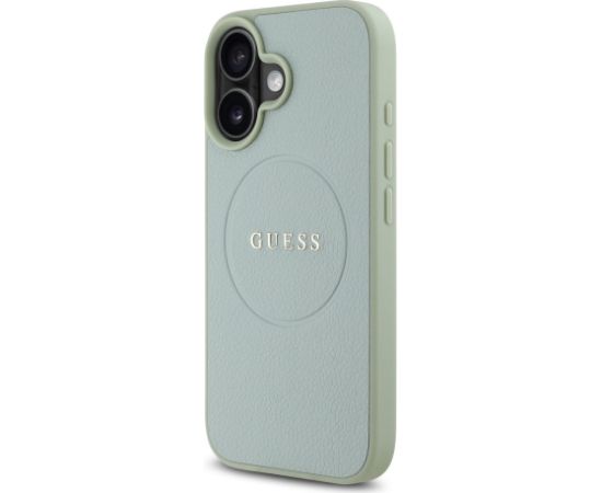 Guess PU Grained Classic Logo MagSafe Case Aizsargapvalks priekš Apple iPhone 16 Neoriģinālie Maciņi