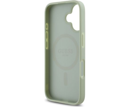 Guess PU Grained Classic Logo MagSafe Case Aizsargapvalks priekš Apple iPhone 16 Neoriģinālie Maciņi