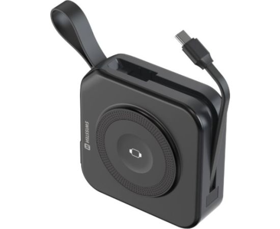 Swissten Power Bank ALL-IN-ONE PRO ar maināmiem uzgaļiem US / EU / UK Portatīvais akumulātors 20W 10000mAh Power Banks