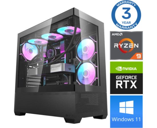 INTOP Ryzen 9 5900X 16GB 1TB SSD M.2 NVME+2TB RTX4070 12GB Win11 Персональные компьютеры