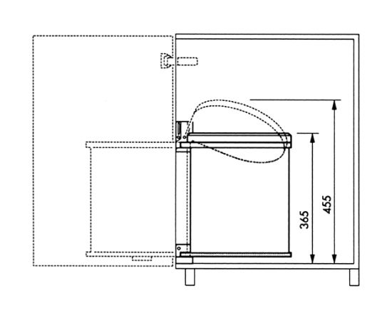 Hailo Мусорное ведро встроенное Compact-Box M  15л Новинки Для дома и сада 