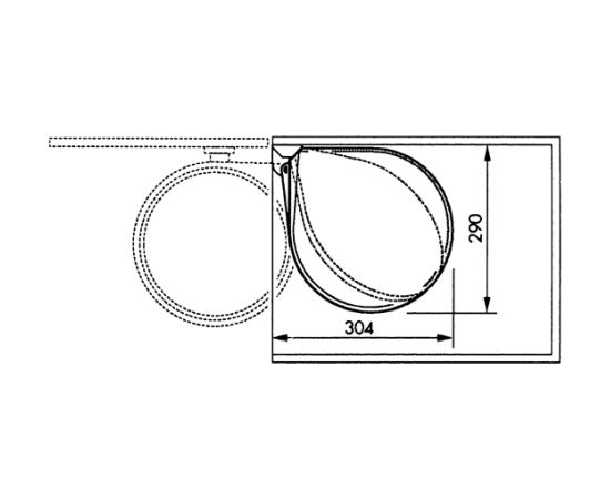 Hailo Мусорное ведро встроенное Compact-Box M  15л Новинки Для дома и сада 