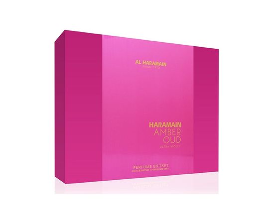 Al Haramain Amber Oud Ultra Violet Dárková sada EDP 75 ml, EDP 30 ml a tělová mlha 200 ml 75ml Парфюмерные наборы
