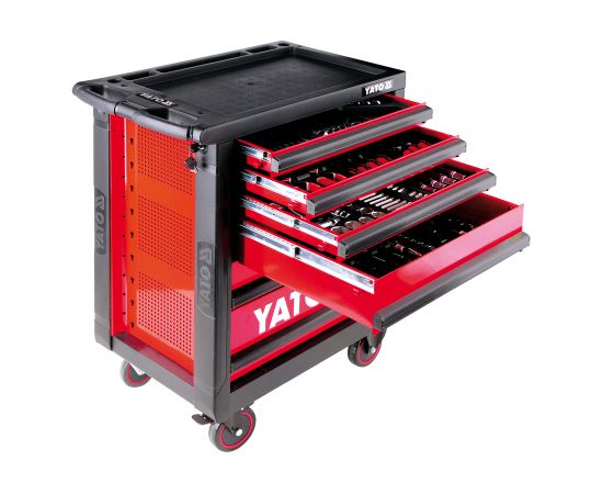 Servisa instrumentu skapis, 6 atvilktnes (177gab.) YT-5530 YATO Darbagaldi un darbnīcu mēbeles 