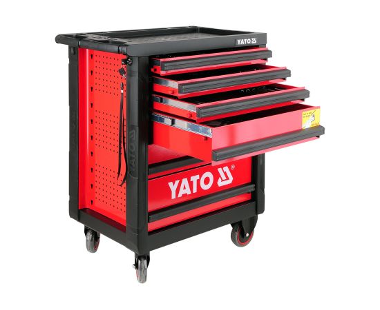 Servisa instrumentu skapis, 6 atvilktnes (177gab.) YT-5530 YATO Darbagaldi un darbnīcu mēbeles 