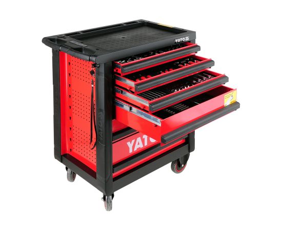 Servisa instrumentu skapis, 6 atvilktnes (177gab.) YT-5530 YATO Darbagaldi un darbnīcu mēbeles 