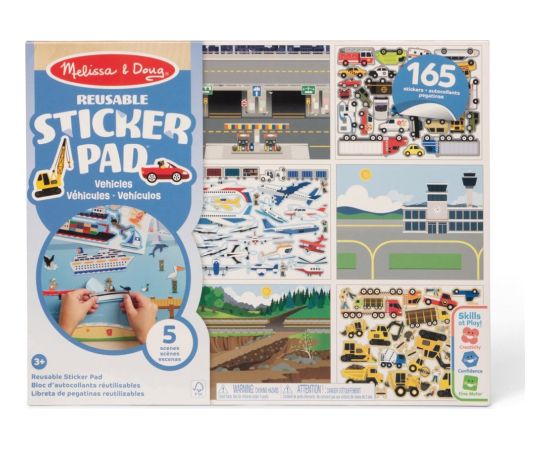 Spin Master Melissa & Doug Arts and Crafts: Vehicles - Reusable Sticker Pads (20155933) интерактивные игрушки