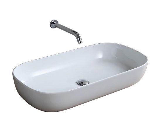 Scarabeo izlietne Glam, 760x390 mm, balta Vannas istabas izlietnes