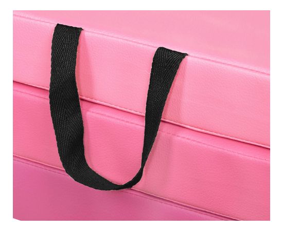 Гимнастический мат Springos FA0140, 180 см, розовый Велосипеды