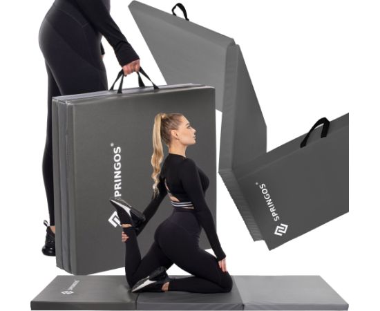 Springos Vingrošanas paklājiņš 180 cm pelēks Jaunumi - Sports