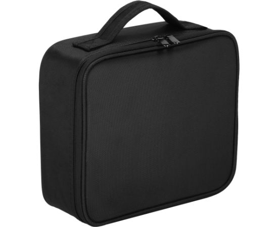 Ceļojumu organizators kosmētikai, kosmētikas soma ar regulējamiem nodalījumiem, Springos HA7492 melns Mugursomas