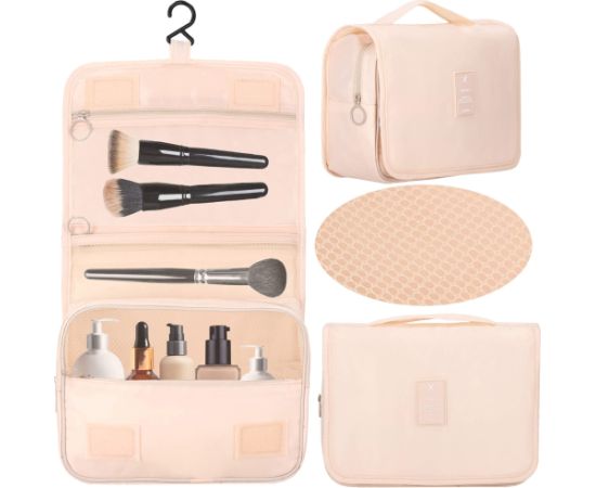 Дорожный органайзер для косметики Springos HA7489 23x19x9,5 см косметичка для самолета бежевый Сумки и рюкзаки