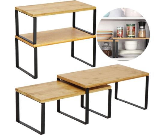 Бамбуковые кухонные полки Springos KI0152 Новости, мебель, дом