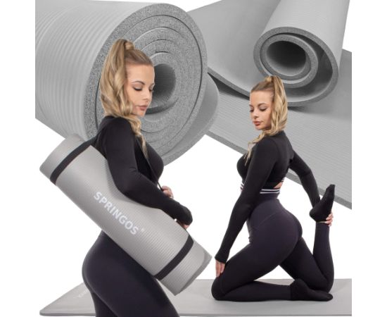 Коврик для йоги Springos YG0032 183 см Велосипеды