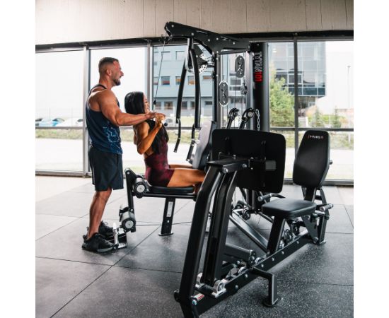 HMS TYTAN 101 Daudzfunkcionālais trenažieris ar kāju opciju komercionālā versija Kompleksie trenažieri