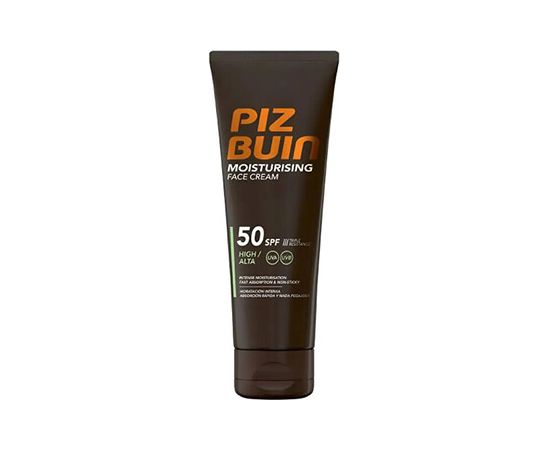 Piz Buin SPF 50+ Moisturising Face Cream - Hydratační opalovací krém na obličej 50ml Smaržas - NESAKĀRTOTS