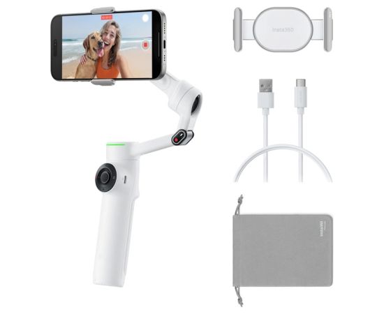 Insta360 Flow 2 Pro AI Tracker Stabilizer Bundle (white) Telefonu Stabilizatori
