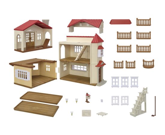 SYLVANIAN FAMILIES Таунхаус с красной крышей Куклы и аксессуары