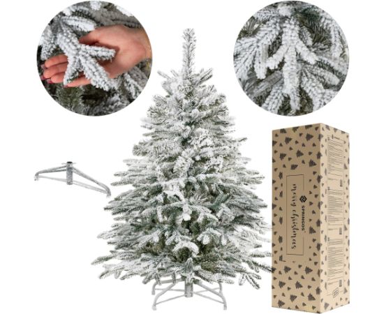 Искусственная ель с искусственным снегом Springos CT0222, LUX 120см Mākslīgās egles