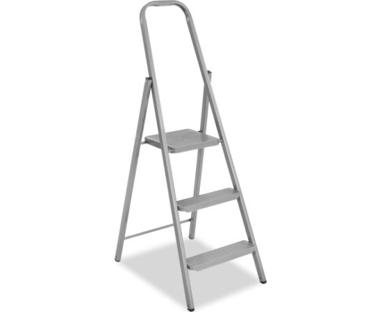 Лестница складная Springos LD0098 многофункциональная, высота 123 см, стальные ступеньки, 3 ступени, до 150 кг, для домашнего использования. Лестницы / подмости