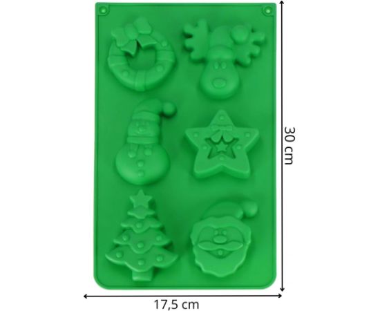 Форма для рождественского печенья, силиконовая форма Springos KI0124 Citi trauki