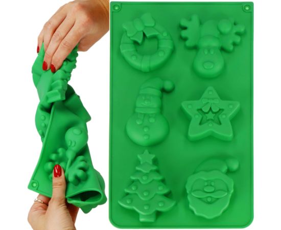 Форма для рождественского печенья, силиконовая форма Springos KI0124 Citi trauki