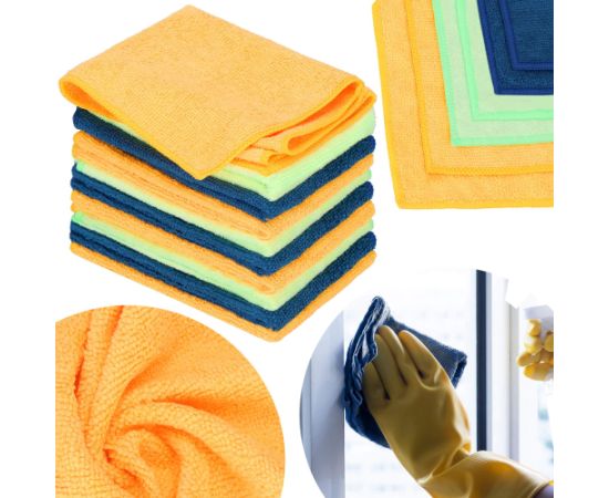 Mikrošķiedras lupatiņas Springos HA7466 10 gab. 30 x 30 cm Dažādi piederumi