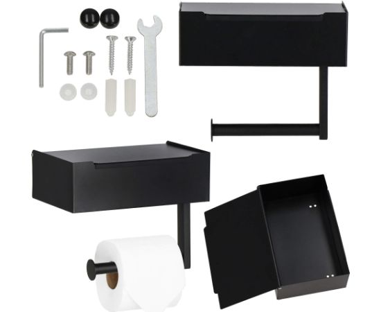 Держатель для туалетной бумаги с полкой Springos HA7331 Аксессуары для ванной