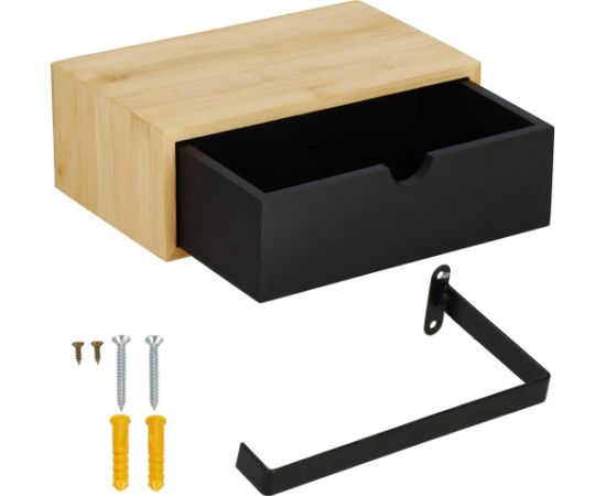 Tualetes papīra turētājs ar plauktu Springos HA7332 Aksesuāri vannas istabām