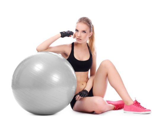 Мяч для упражнений с насосом Springos FB0008 75см Велосипеды