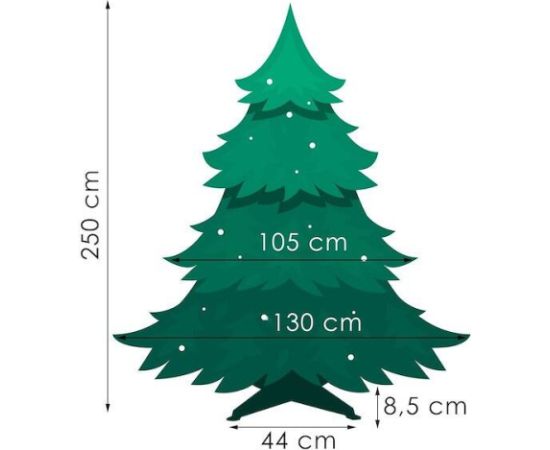 Пихта кавказская снежная Springos CT0126 250см Mākslīgās egles