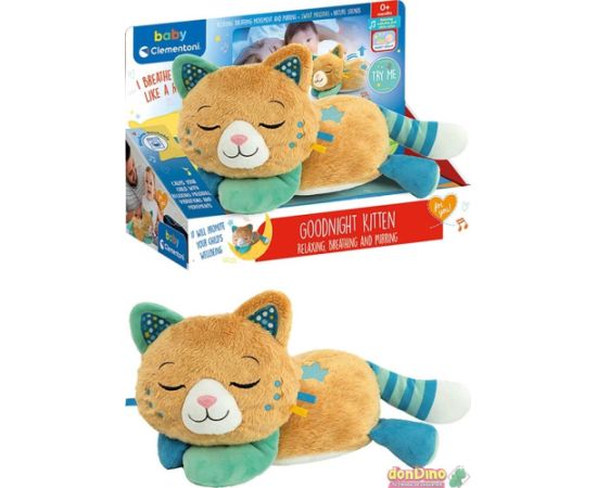 Clementoni TOY BREATHING KITTEN 17969 Mīkstās rotaļlietas
