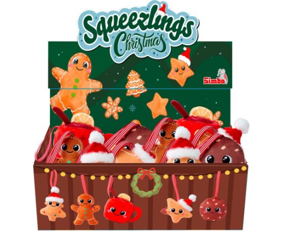Simba Squeezlings Christmas 10cm 5wz 595-3953 Мягкие игрушки