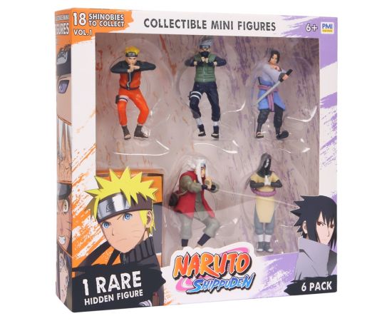P.m.i. Kids World NARUTO SHIPPUDEN FIGURES - 6 PACK DELUXE EDITION VER. B Figūriņas un varoņi