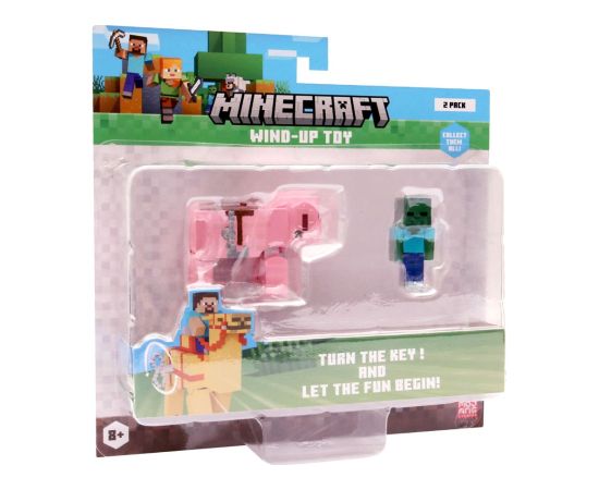 P.m.i. Kids World MINECRAFT S2 3D WIND-UP TOY - BABY ZOMBIE & PIG Figūriņas un varoņi