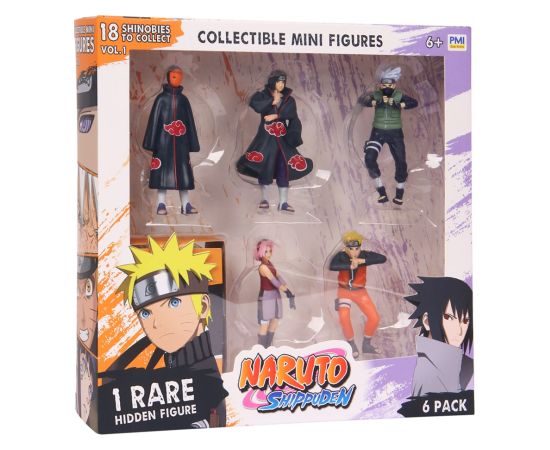 P.m.i. Kids World NARUTO SHIPPUDEN FIGURES - 6 PACK DELUXE EDITION VER. A Figūriņas un varoņi