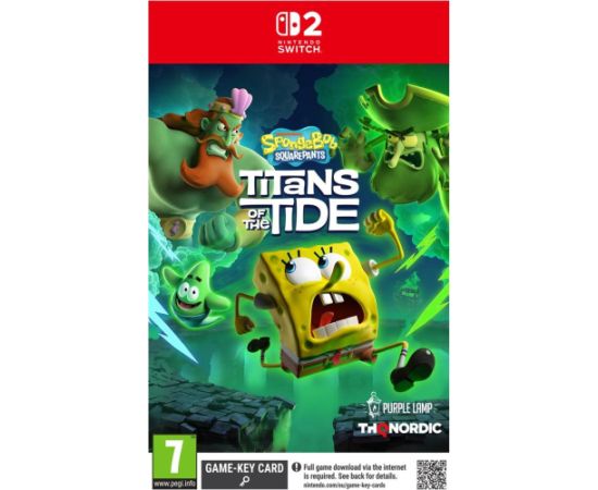 ''Thq Nordic'' NSW2 SpongeBob SquarePants:Titans of theTide (Game Key Card) Nintendo spēles