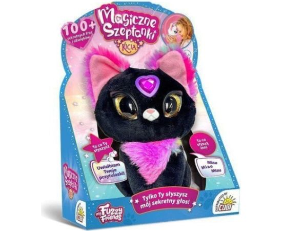 Cobi Maskotka interaktywna Magic Whispers - Magiczne szeptanki Kicia czarna Mīkstās rotaļlietas