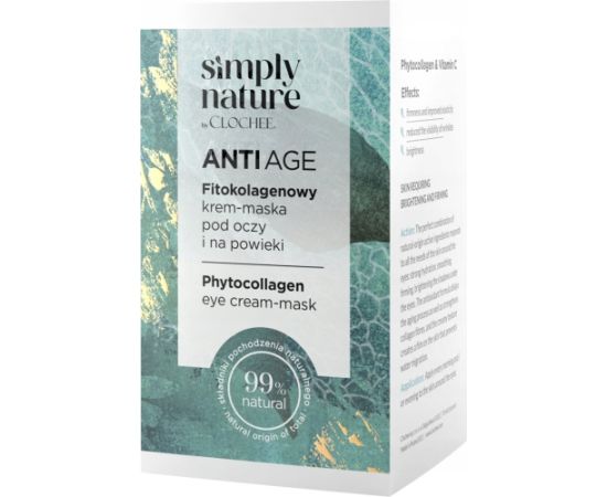Nivea CLOCHEE_Simply Nature Anti Age fitokolagenowy krem-maska pod oczy i na powieki 15ml Уход за лицом
